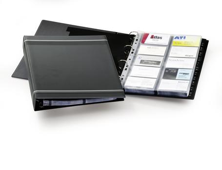 DURABLE Visitenkartenringbuch Visifix f400 Karten anthrazit (238858)