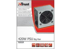 TRUST 420W PSU PW-5250 LOW NOISE BIG FAN NS (14995)