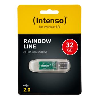 INTENSO FD 032GB Rainbow Line / transparent / 28R/ (3502480)