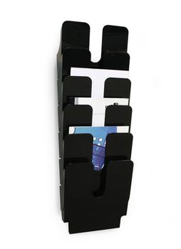 DURABLE Prospektspenderset Flexiplus 6 A4  schwarz (1700008061)