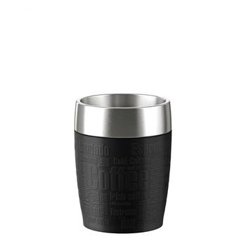 EMSA 514514 Isolier-Trinkbecher,  Travel Cup 0,2 l, schwarz (514514)