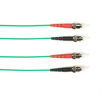 BLACK BOX FO Patch Cable Color Multi-m OM1 - Green ST-ST 1m (FOLZH62-001M-STST-GN)