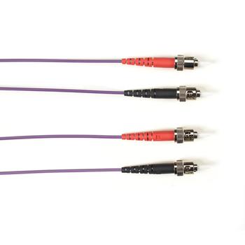 BLACK BOX FO Patch Cable Color Multi-m OM1 - Violet ST-ST 2m Factory Sealed (FOLZH62-002M-STST-VT)