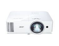 ACER S1386WHn short throw DLP projector WXGA 1280x800 3600ANSI 2880 Eco 20000:1 32dB 24dB Eco HDMI MHL D-Sub RJ45 Composite Audio (MR.JQH11.001)