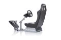 PLAYSEATS Playseat® Evolution Black, Silver frame Autentiska Racing Seat med stabila och justerbar ram i stål (REM00004)
