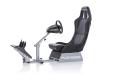 PLAYSEATS Playseat® Evolution Black, Silver frame Autentiska Racing Seat med stabila och justerbar ram i stål (REM00004)