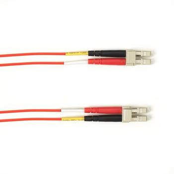 BLACK BOX FO Patch Cable Color Multi-m OM2 - Red LC-LC 10m Factory Sealed (FOLZH50-010M-LCLC-RD)