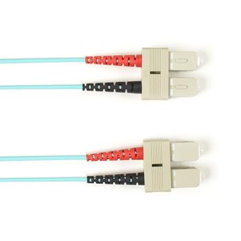 BLACK BOX FO Patch Cable Color Multi-m OM3 - Aqua SC-SC 25m Factory Sealed (FOLZH10-025M-SCSC-AQ)