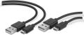 SPEEDLINK - STREAM Play & Charge USB Cable Set - for PS4, black