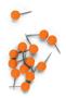 NOBO 1905329, Orange, Metal, Plastik, 6 mm, 13 mm, 58 mm, 92 mm (1905329)