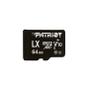 PATRIOT/PDP Flash card Micro-SD 64GB Patriot LX Series UHS-1 C10 V10, 90MBs read