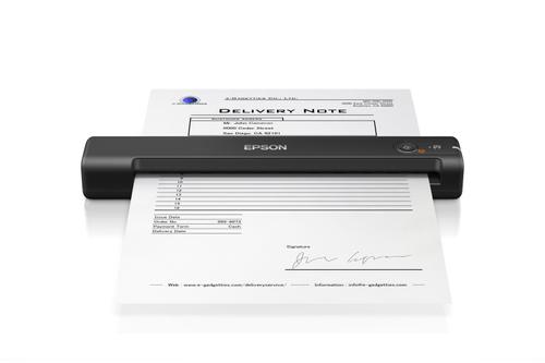 EPSON n WorkForce ES-50 - Sheetfed scanner - Contact Image Sensor (CIS) - A4 - 600 dpi x 600 dpi - up to 300 scans per day - USB 2.0 (B11B252401)