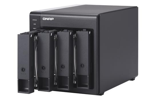 QNAP TR-004 - 4 Bay USB-C Direct Attached Storage with Hardware RAID (TR-004)