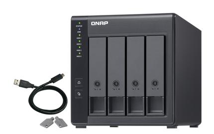 QNAP TR-004 4-bay 3.5inch SATA HDD USB 3.0 type-C hardware RAID external enclosure (TR-004)