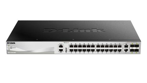 D-LINK DGS-3130-30TS,  Administreret,  L3, Gigabit Ethernet (10/ 100/ 1000) (DGS-3130-30TS/SI)