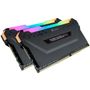CORSAIR DDR4, 3600MHz 32GB 2x 288 DIMM, Unbuffered, 18-22-22-42, Vengeance RGB PRO black Heat spread