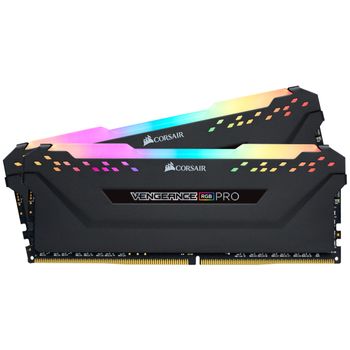 CORSAIR VENGEANCE RGB PRO 32GB (2 x 16GB) DDR4 DRAM 3600MHz C18 AMD Ryzen Memory Kit - Svart (CMW32GX4M2Z3600C18)