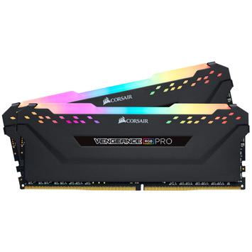 Corsair Vengeance RGB PRO - DDR4 - sett - 16 GB: 2 x 8 GB - DIMM 288-pin - 3600 MHz / PC4-28800 - ikke-bufret (CMW16GX4M2D3600C18)