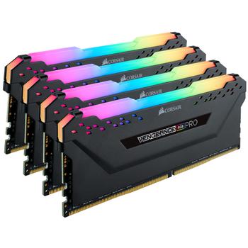 CORSAIR 128GB (4-KIT) DDR4 3200MHz Vengeance RGB PRO Black C16 (CMW128GX4M4E3200C16)