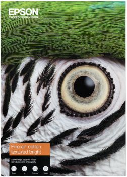 EPSON n Fine Art - Cotton - matte - 515 micron - textured bright - A2 (420 x 594 mm) - 300 g/m² - 25 sheet(s) rag paper - for SureColor SC-P20000,  SC-P6000, SC-P7000, SC-P800, SC-P8000, SC-P900, SC-P9000 (C13S450290)
