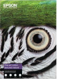 EPSON Fine Art - Bomuld - mat - 515 my - naturfarvet - A4 (210 x 297 mm) - 300 g/m² - 25 ark fine art textured photo rag paper (C13S450281)