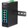 TRENDNET Switch 10-port Industrial Gbit PoE+ L2 metall IP30 (TI-PG102I)