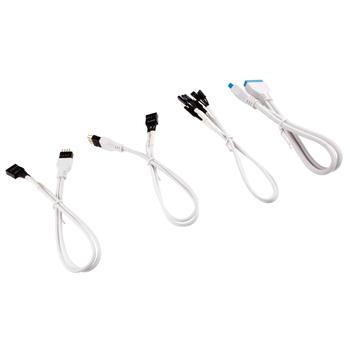 CORSAIR Premium Sleeved I/O Cable Extension Kit_ White (CC-8900245)