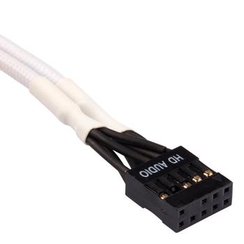 CORSAIR Premium Sleeved I/O Cable Extension Kit_ White (CC-8900245)