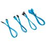 CORSAIR Premium Sleeved I/O Cable Extension Kit_ Blue