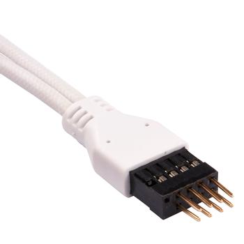 CORSAIR Premium Sleeved I/O Cable Extension Kit_ White (CC-8900245)
