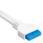 CORSAIR Premium Sleeved I/O Cable Extension Kit_ White (CC-8900245)
