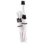 CORSAIR Premium Individually Sleeved Split PCIe cable (2 connectors)_ Type 4 (Generation 4)_ WHITE