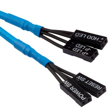 CORSAIR Premium Sleeved I/O Cable Extension Kit_ Blue (CC-8900247)