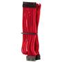CORSAIR Premium Individually Sleeved ATX 24-pin_ Type 4 (Generation 4)_ RED