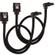 CORSAIR Premium Sleeved SATA Data Cable Set with 90_ Connectors_ Black_ 30cm (CC-8900278)