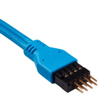 CORSAIR Premium Sleeved I/O Cable Extension Kit_ Blue (CC-8900247)