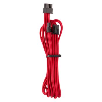 CORSAIR Premium Individually Sleeved PCIe cable_ Type 4 (Generation 4)_ RED (CP-8920244)
