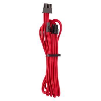 CORSAIR Premium Individually Sleeved PSU Cable Starter Kit_ Type 4 (Generation 4)_ RED (CP-8920216)