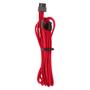 CORSAIR Premium Individually Sleeved PCIe cable_ Type 4 (Generation 4)_ RED