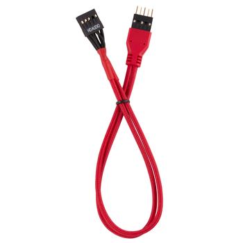 CORSAIR Premium Sleeved I/O Cable Extension Kit_ Red (CC-8900246)