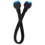 CORSAIR Premium Sleeved I/O Cable Extension Kit_ Black (CC-8900244)
