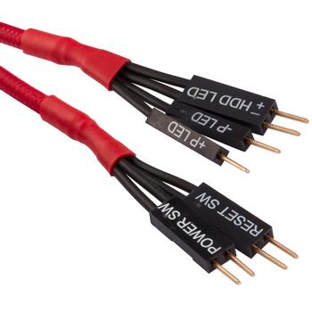 CORSAIR Premium Sleeved I/O Cable Extension Kit_ Red (CC-8900246)