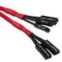 CORSAIR Premium Sleeved I/O Cable Extension Kit_ Red (CC-8900246)