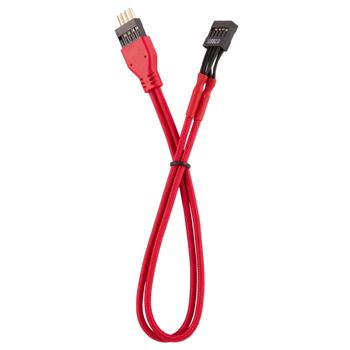 CORSAIR Premium Sleeved I/O Cable Extension Kit_ Red (CC-8900246)