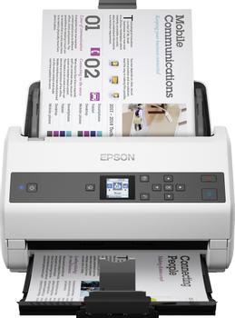 EPSON WorkForce DS-970 Document scanner Contact Image Sensor CIS Duplex A4 600x600dpi 85ppm ADF 100sheets 9000scans/ d USB 3.0 (B11B251401)