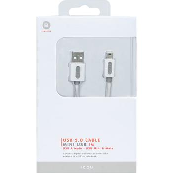 ICIDU USB 2.0 A-Bm Cable 1m White (606782)