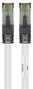 GOOBAY CAT 8.1 patch cable, S/FTP (PiMF), white, 0.5 m - LSZH halogen-free, CU material