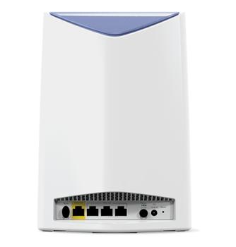 NETGEAR R Orbi Pro SRK60 - Wi-Fi system - (router, 4 extenders) - up to 12,500 sq.ft 1GbE - Wi-Fi 5 - Tri-Band - wall-mountable,  ceiling-mountable (SRK60B05-100EUS)