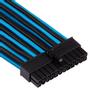 CORSAIR Premium Individually Sleeved ATX 24-pin_ Type 4 (Generation 4)_ BLUE/ BLACK (CP-8920235)