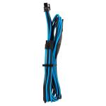 CORSAIR Premium Individually Sleeved EPS12V CPU cable_ Type 4 (Generation 4)_ BLUE/ BLACK (CP-8920242)